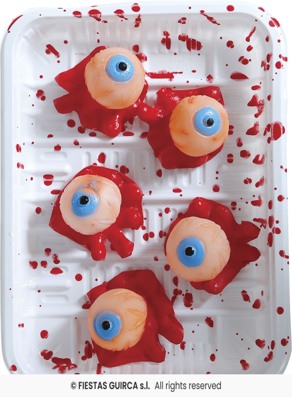 Halloween bebloede ogen per 5 stuks