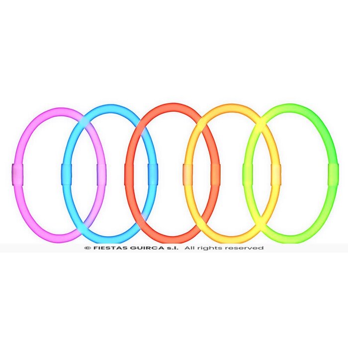 Breeklicht glow in the dark armbanden 15 stuks