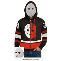 Hockey speler 13th Friday vest met masker