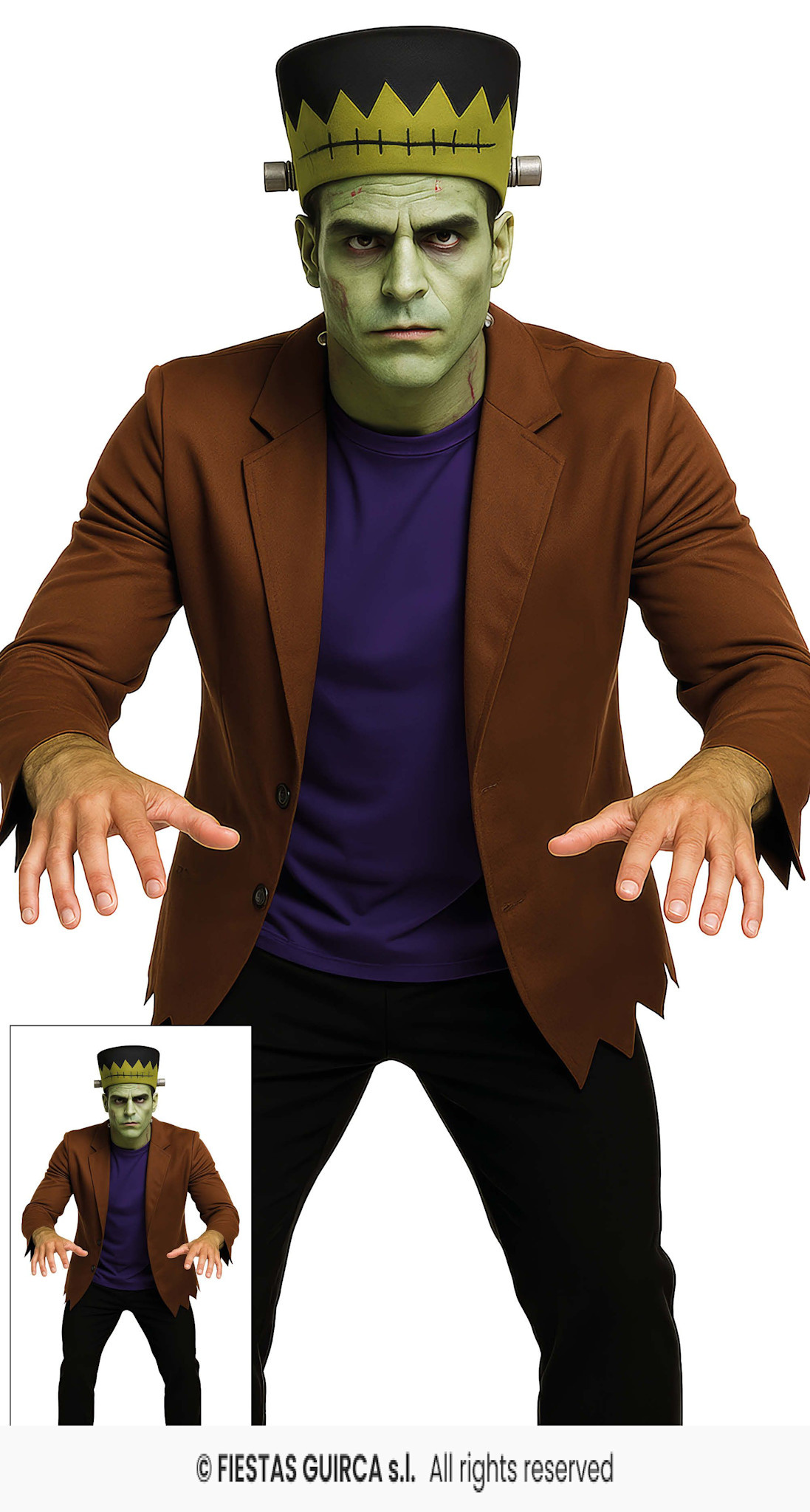 Groen monster zombie Frank