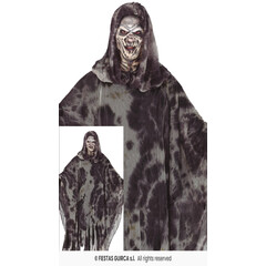 Geest tuniek met kap Halloween grijs