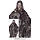 Geest tuniek met kap Halloween grijs