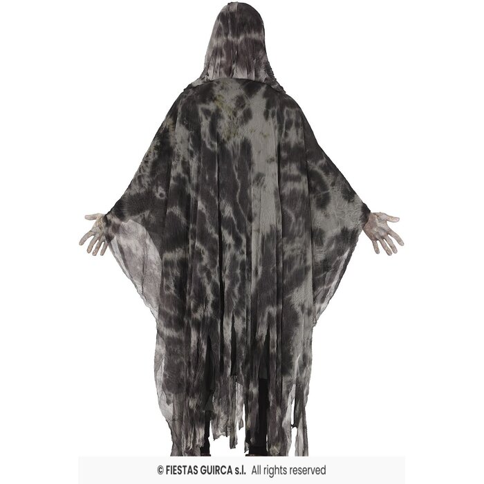 Geest tuniek met kap Halloween grijs