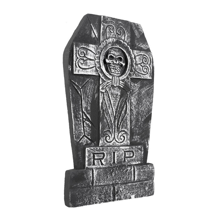 Grafsteen Skull cross RIP 50 x 27 cm