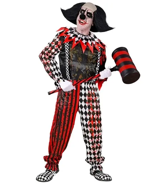 Feestshop.be Horror clown halloween kostuum heren