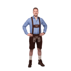 Oktoberfest tiroler jogging broek bruin