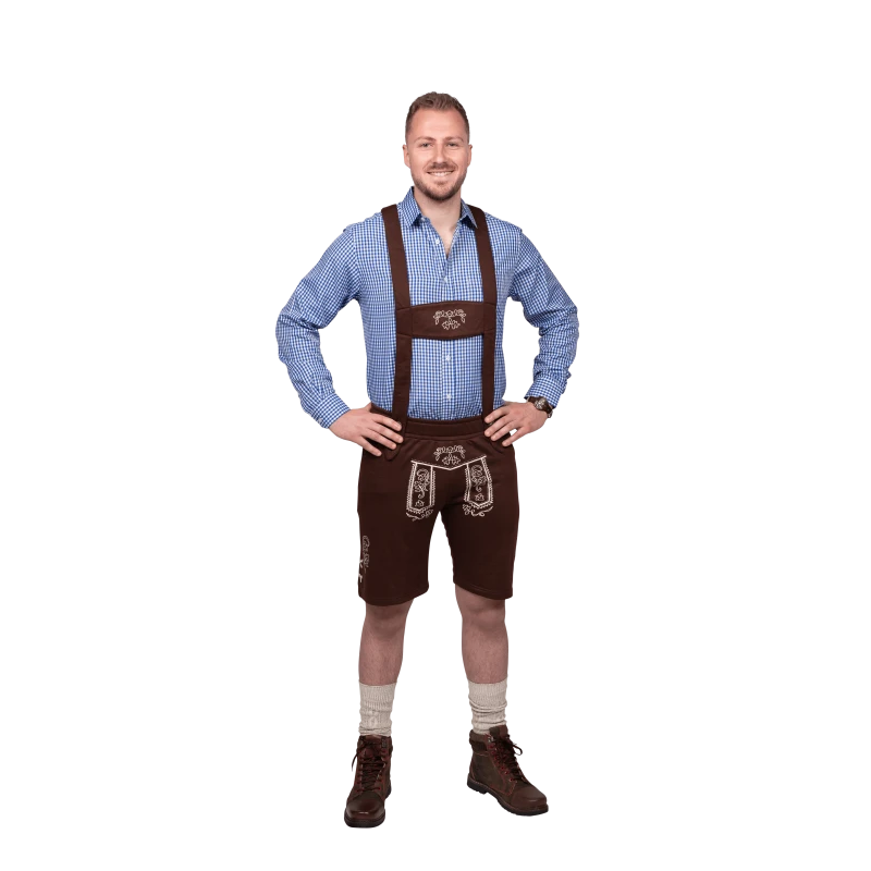 Oktoberfest tiroler jogging broek bruin