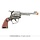 Cowboy pistool Revolver plastiek 25 cm