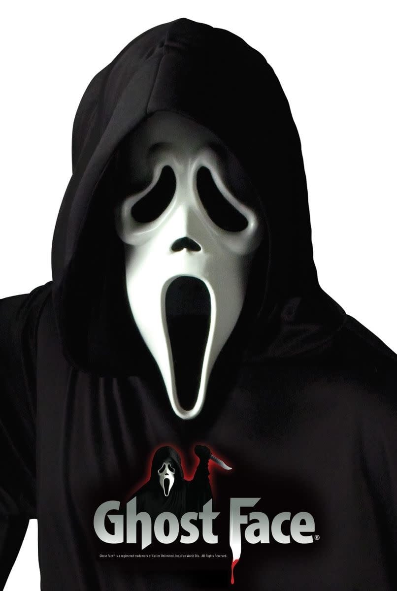 Ghost Face Masker met Capuchon Officiele Licentie