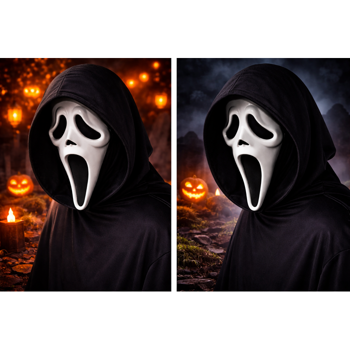 Ghost Face Masker met Capuchon Officiele Licentie