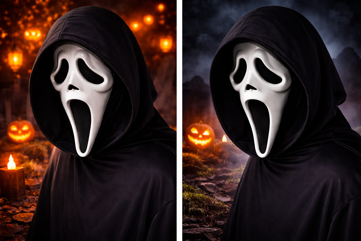 Ghost Face Masker met Capuchon Officiele Licentie