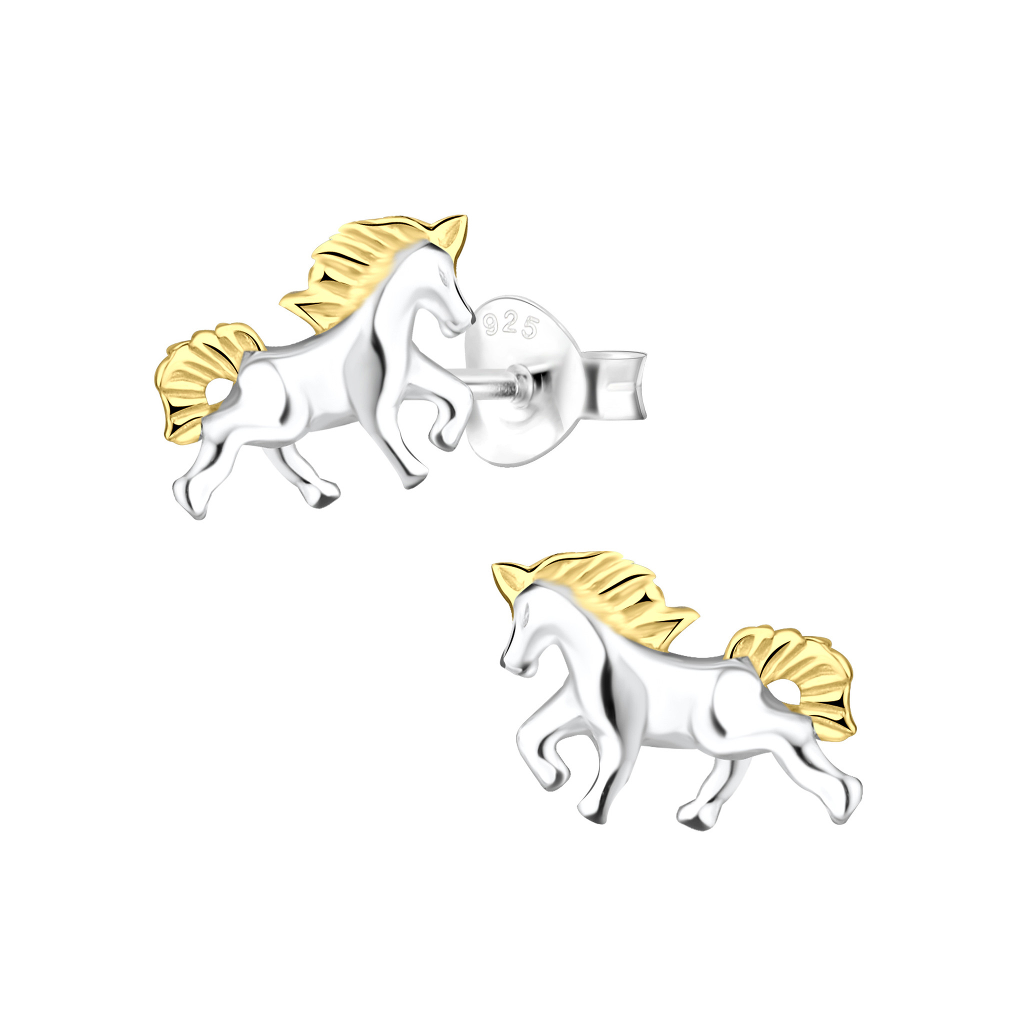 883422 14k tricolor gouden oorringen 20,5 mm 883422 14k tricolor gouden oorringen 20,5 mm