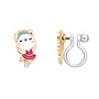 Clip on oorbellen: Kitty ballerina