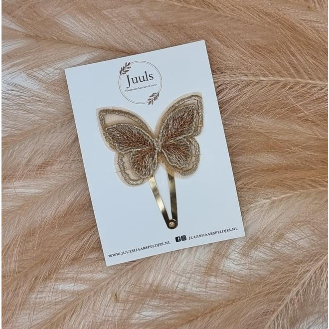 Juuls: Haarspeldje butterfly gold