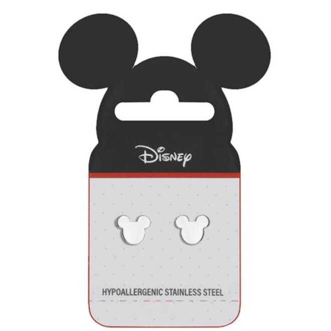Oorsteker staal Disney Mickey Mouse zilverkleurig