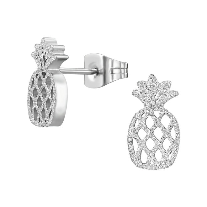 Chirurgisch roestvrij staal oorbellen: Ananas