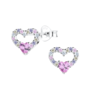 Zilveren hart oorstekers met zirkonia – stijlvol en tijdloos