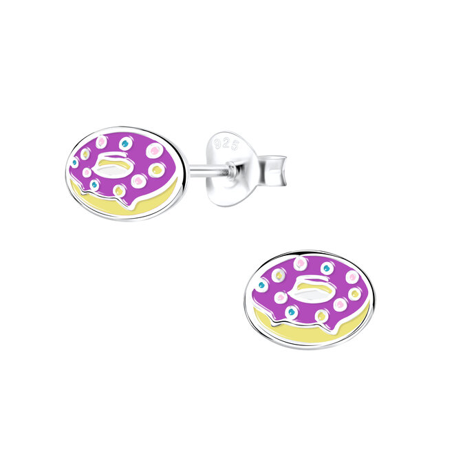 Zilveren Donut Oorstekers – Kleine Oorbellen in 925 Sterling Zilver