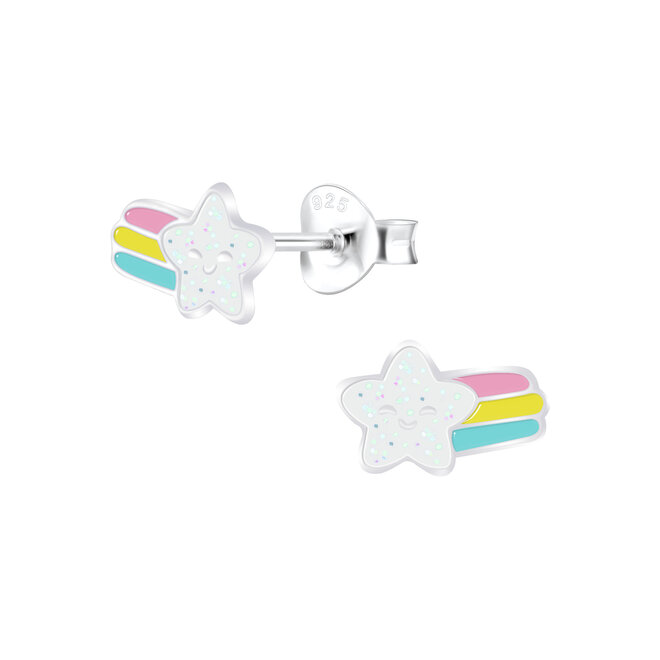 Zilveren Vallende Ster Oorstekers – 925 Sterling Zilver