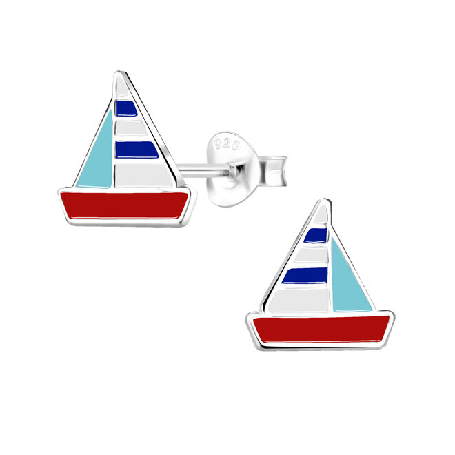 Zilveren Zeilboot Oorstekers – 925 Sterling Zilver