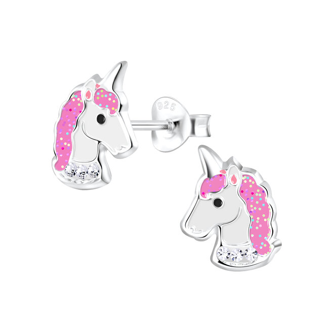 Zilveren Eenhoorn Oorstekers – 925 Sterling Zilver