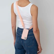 Sustainable pink phonebagcase with lanyard