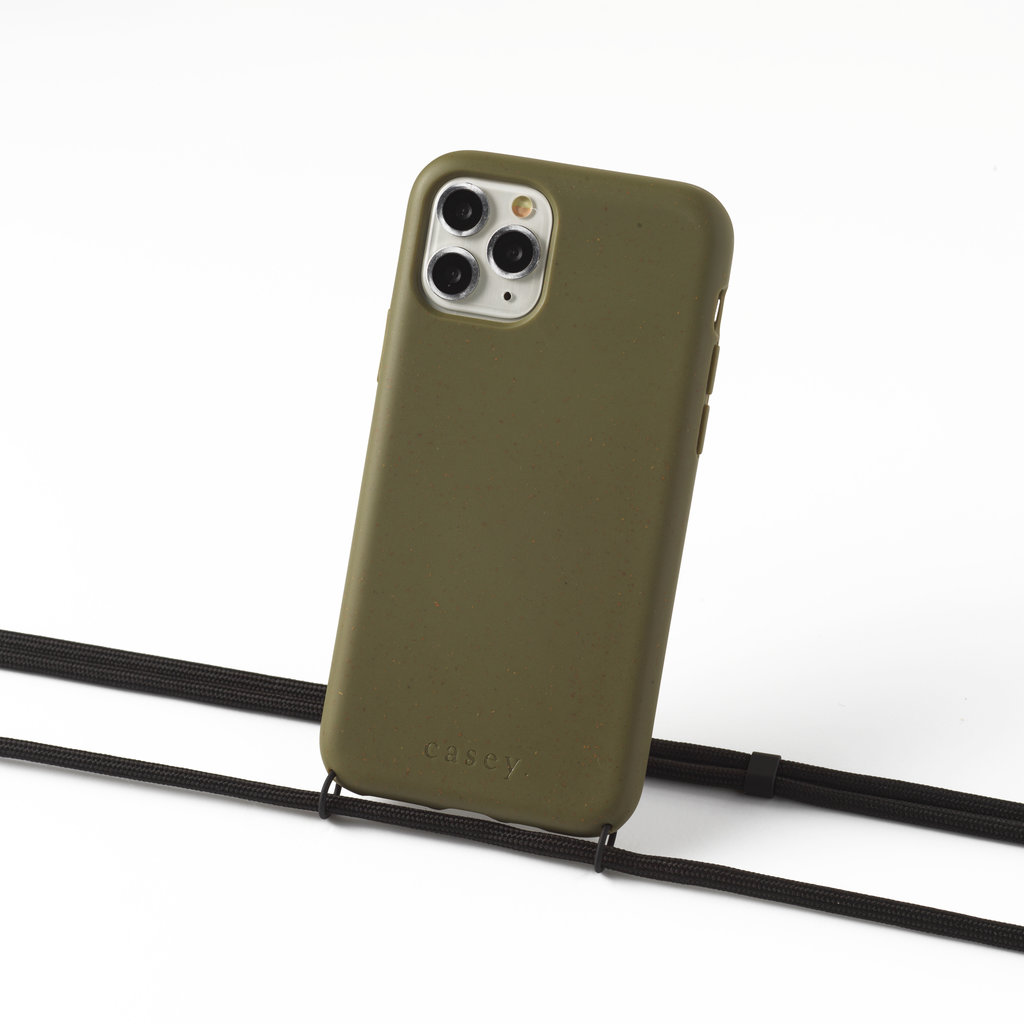 Sustainable green case with cord (black)