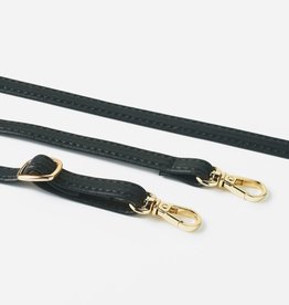 Leather phonenecklace zwart