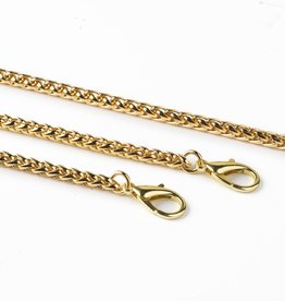 Korte gouden ketting voor aan je telefoon