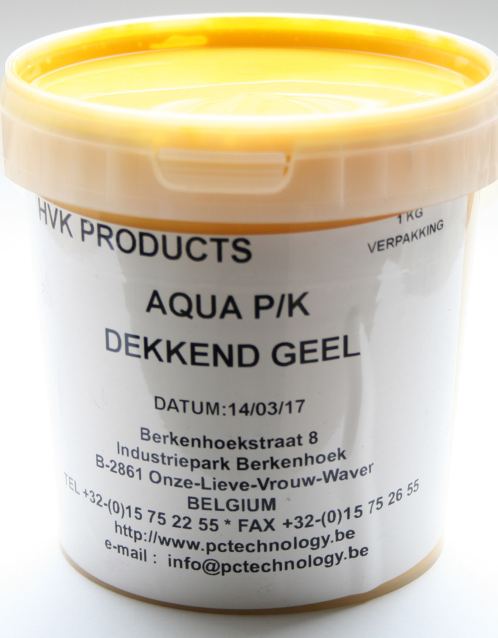 HVK Papierinkt HVK Aqua PK Dekkend  Geel 1 kilo