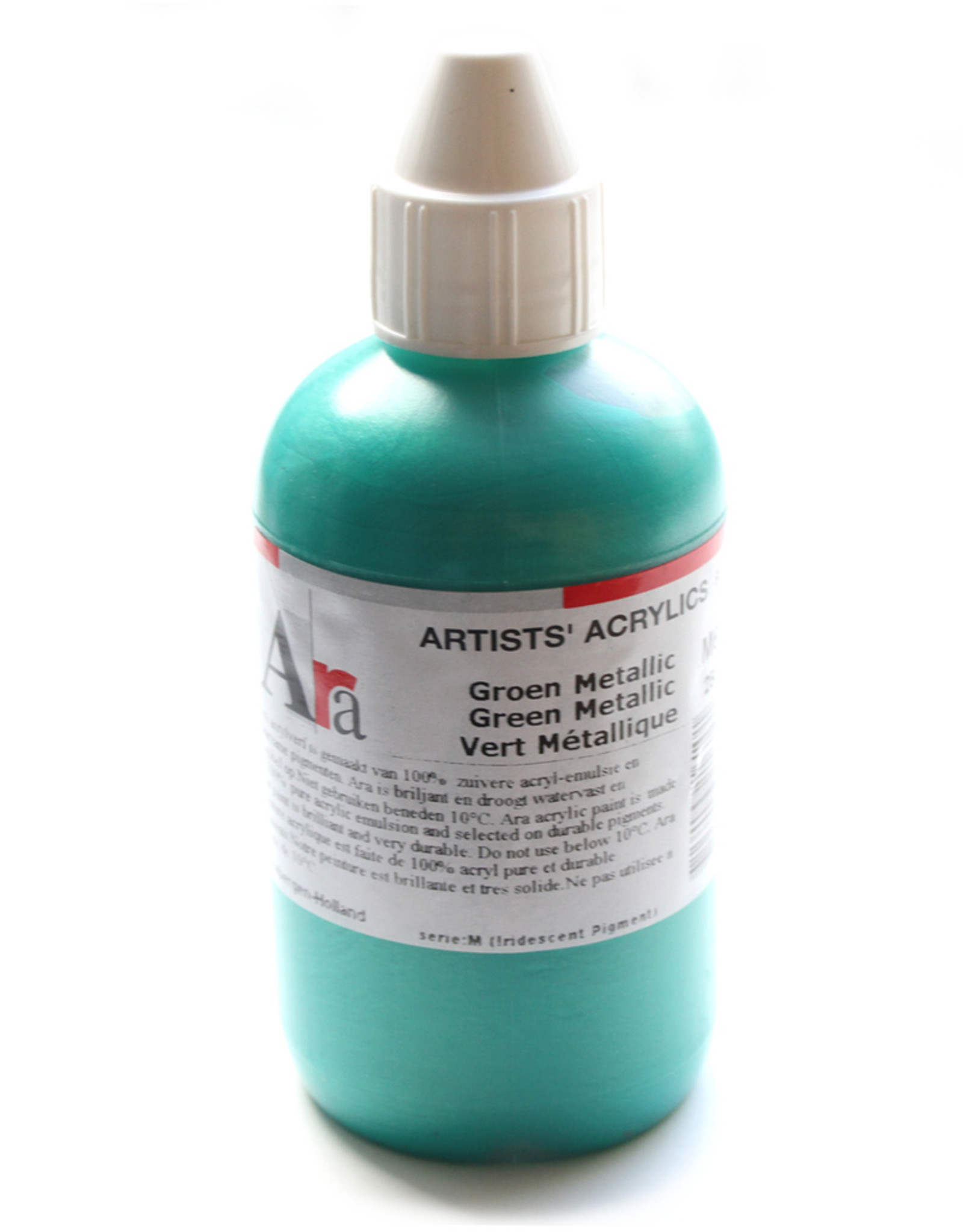 ARA Acrylverf Ara Artists'. Het beste niveau acrylverf 250ml. Hoge pigmentering, gunstige prijs. PAS OP GIFTIG! Enkele pigmenten bevatten Cadmium of Kobalt.