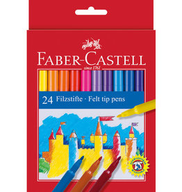 Actief-pakket tekenstiften 24 stuks Faber-Castell in Kartonnen etui
