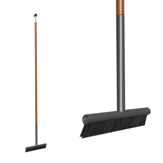 RiZZ  Rizz Indoor bezem Anthracite teak