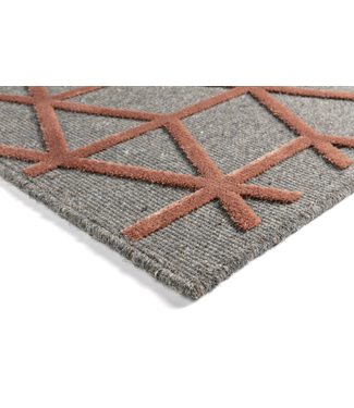 Brinker carpets Brinker Ensuite Graphix Chiara 826 Grey Red