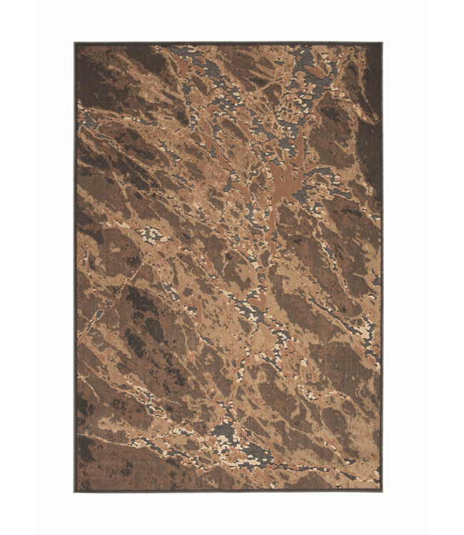 Brinker carpets Brinker Ensuite vloerkleed Onyx 884 Brown Black
