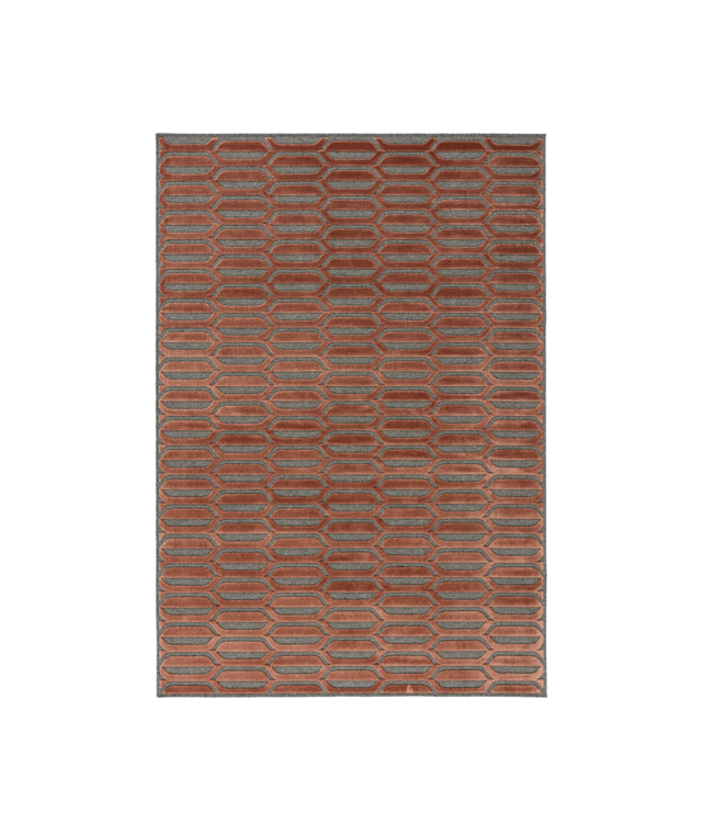 Brinker carpets Brinker Ensuite vloerkleed Graphix 949 Grey Red
