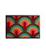Vandals van Jan Design schoonloopmat Velvet Arc - Tropical Blaze