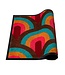 Vandals van Jan Design schoonloopmat Velvet Arc - Tropical Blaze