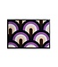 Vandals van Jan Design schoonloopmat Velvet Arc - Mauve Shadow