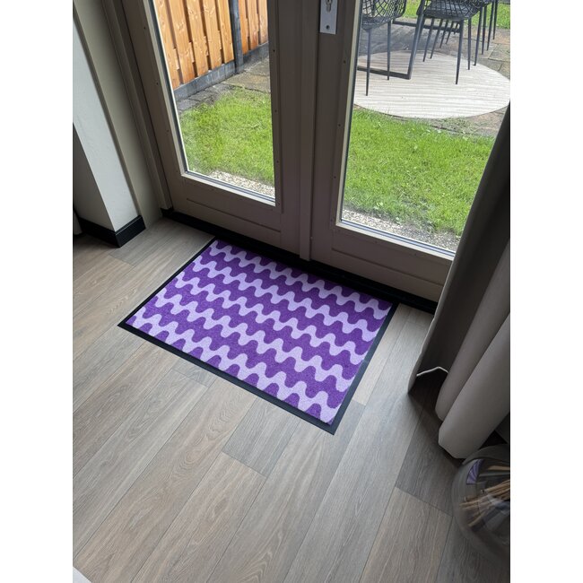 Vandals van Jan Design schoonloopmat Arch - Purple Noon