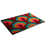 Vandals van Jan Design schoonloopmat Velvet Arc - Tropical Blaze