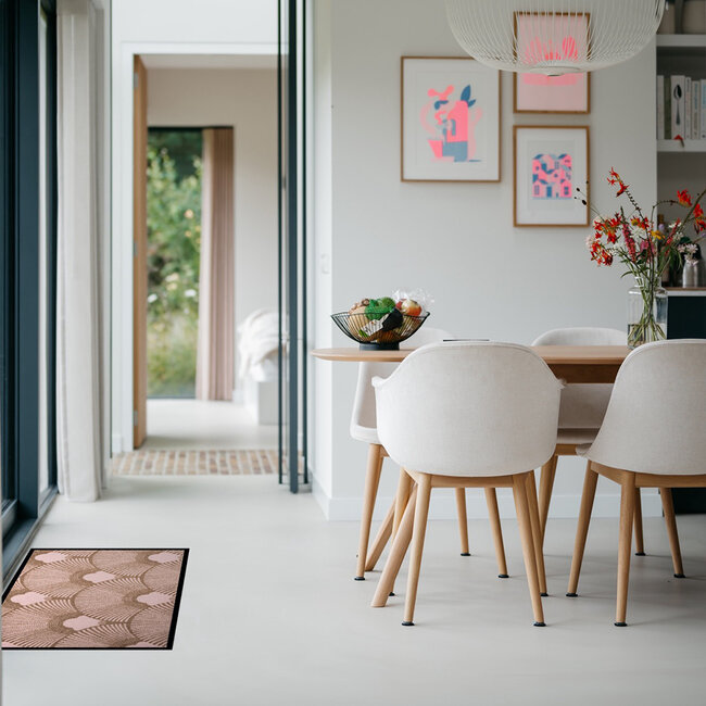 Vandals van Jan Design schoonloopmat Monroe - Blush