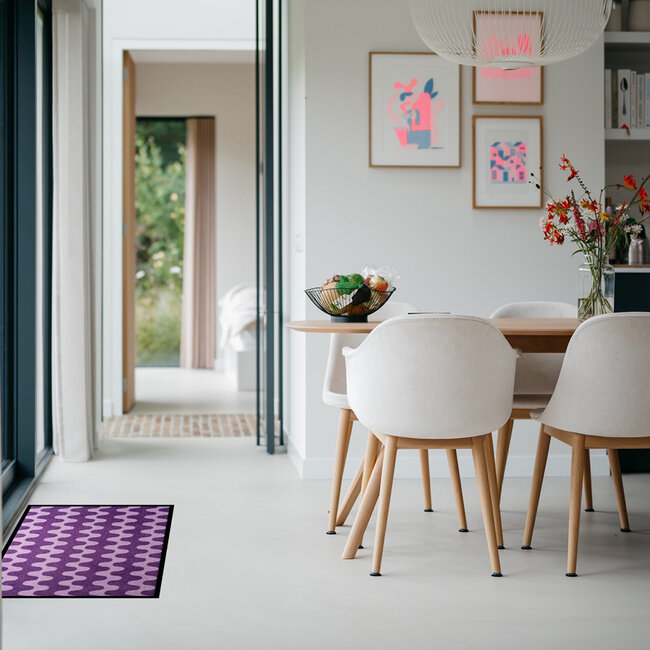 Vandals van Jan Design schoonloopmat Arch - Purple Noon