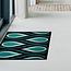 Vandals van Jan Design schoonloopmat Blaze - Aqua Echo