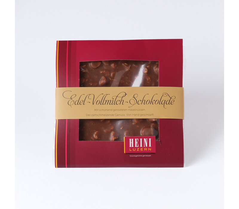Schokoladen-Rondelle mit Haselnüssen