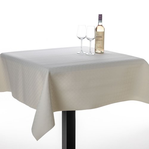 Table protector uni - white embossed roll of 140cm x 20mtr.