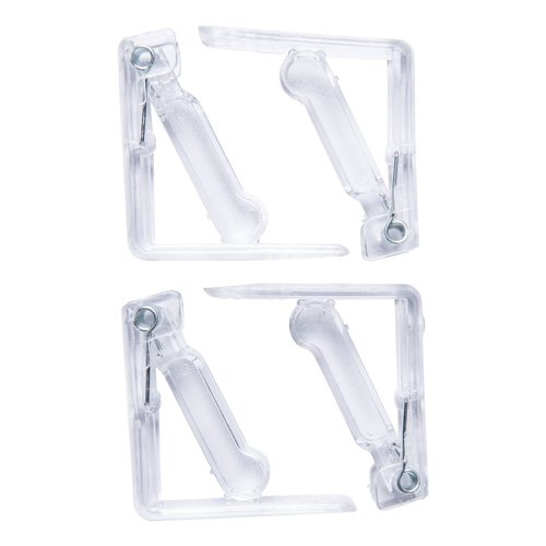 Tablecloth clamps transparent