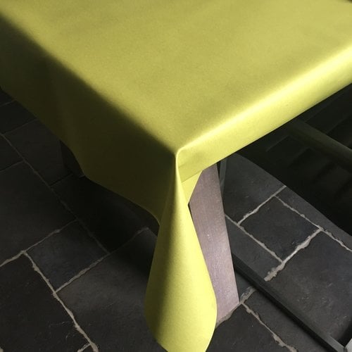 Coated table linen - green