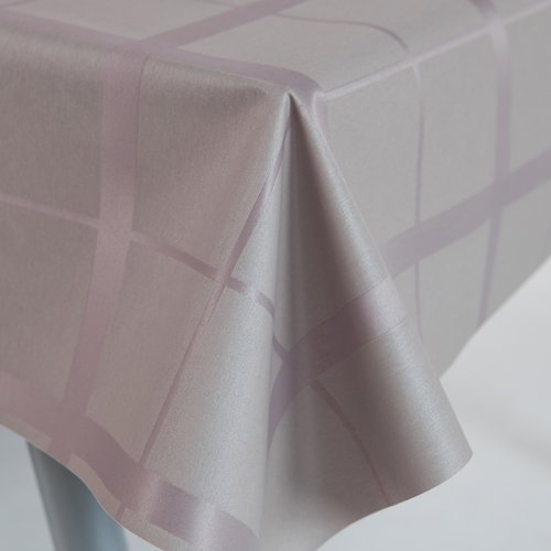 Coated table linen Lys - taupe