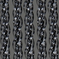 Fliegenvorhang Türvorhang Orchidea 90x220 cm tra/schwarz